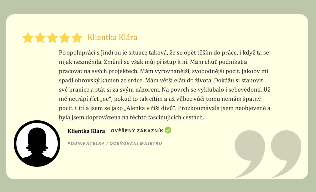 Recenze klienta
